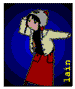 lain in her bear outfit
