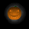 glowing pumpkin